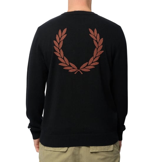 Fred Perry Bouclé-pullover Mit Lorbeerkranz, Schwarz - Image 3