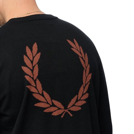 Fred Perry Bouclé-pullover Mit Lorbeerkranz, Schwarz - Image 4