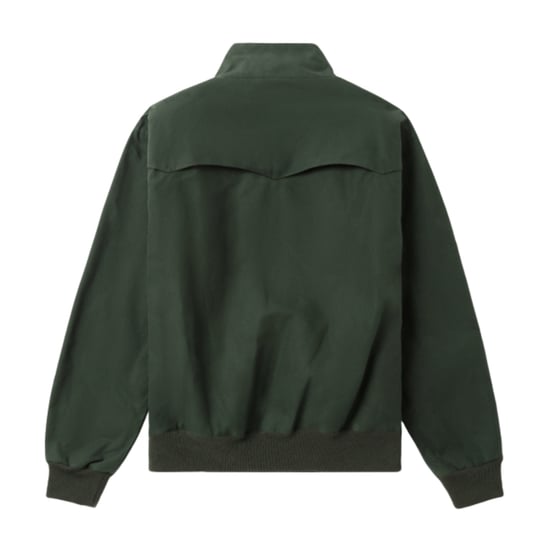 Fred Perry Made In England Gewachste Harrington-jacke In Nachtgrün - Image 2