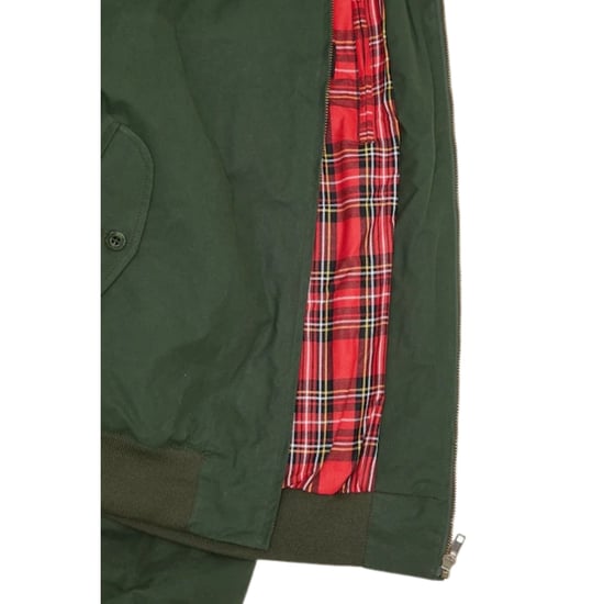 Fred Perry Made In England Gewachste Harrington-jacke In Nachtgrün - Image 5