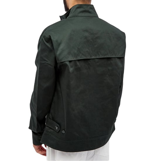 Fred Perry Gewachste Harrington-jacke In Nachtgrün - Image 3
