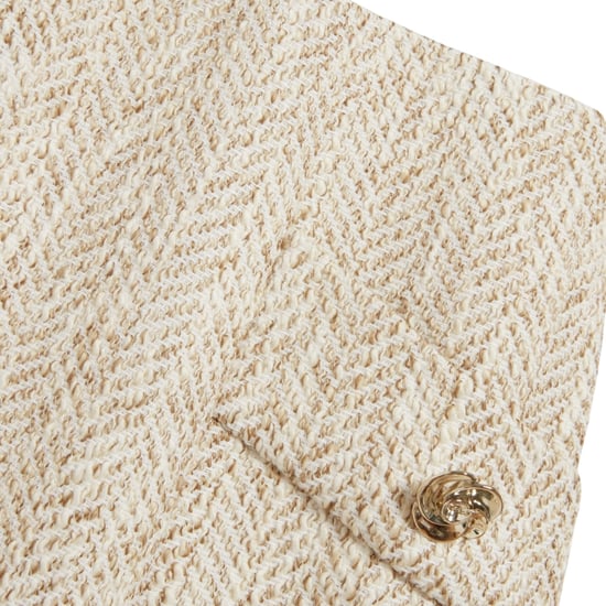 Ted Baker Vulpad Minikleid Aus Bouclé-strickoberteil In Elfenbein - Image 4