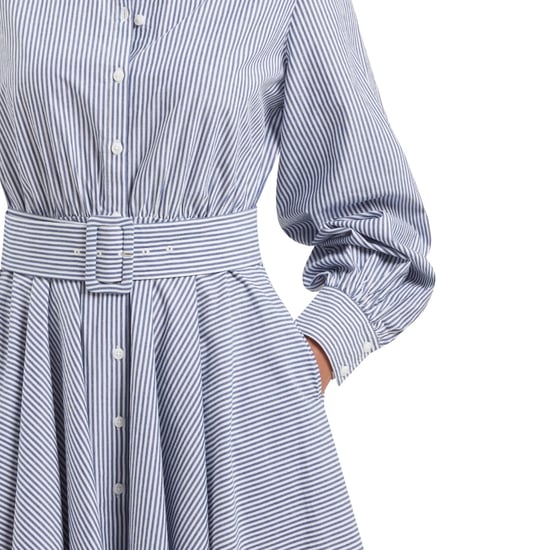Ted Baker Ibarra Baumwollhemd Marineblaues Minikleid - Image 5