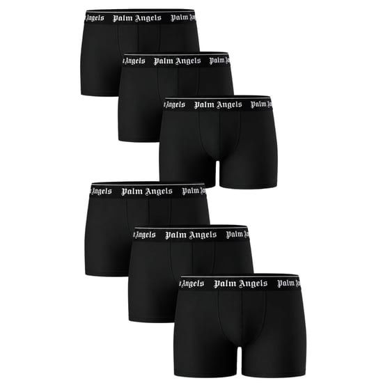 Palm Angels Six-pack Boxershorts Mit Klassischem Logo, Schwarz - Image 1