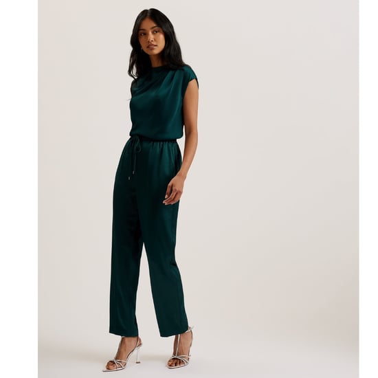 Ted Baker Natori Satin Slim Taper Jogginghose, Grün - Image 2