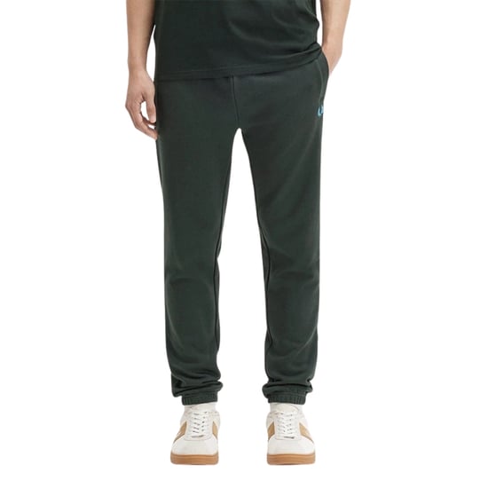Fred Perry Loopback-sweatpants In Nachtgrün - Image 4