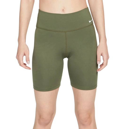 Nike Dri-fit Damen-shorts, Mittelhoch Geschnitten, Mit Innenfutter, Grün - Image 2