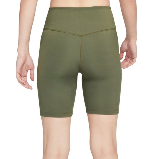 Nike Dri-fit Damen-shorts, Mittelhoch Geschnitten, Mit Innenfutter, Grün - Image 3