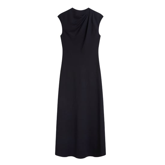 Ted Baker Kyamos Slip Navy Maxikleid Mit Drapierungsdetails - Image 1