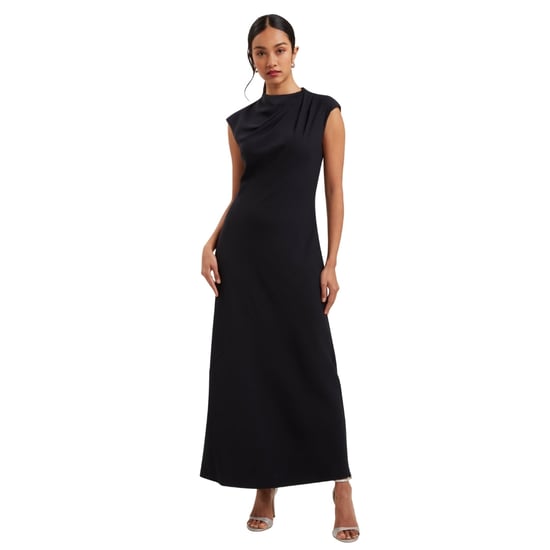 Ted Baker Kyamos Slip Navy Maxikleid Mit Drapierungsdetails - Image 5