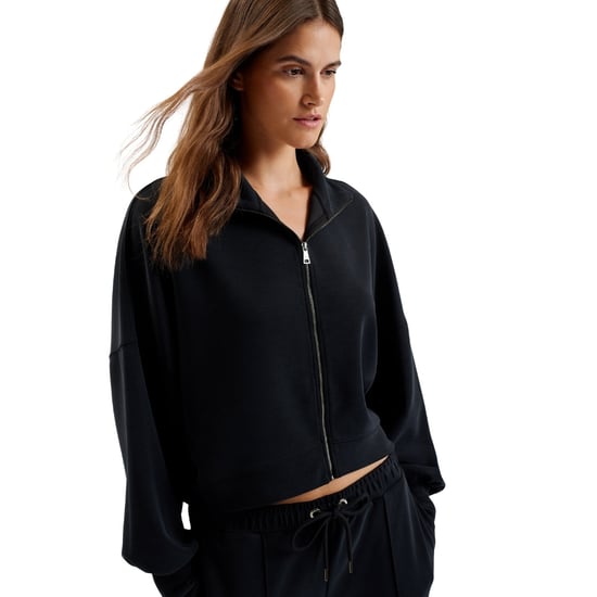 Ted Baker Arorha Cupro Zip Through Schwarzer Stehkragen - Image 2