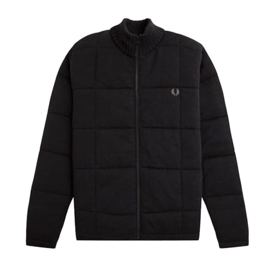 Fred Perry Steppstrickjacke, Schwarz - Image 1