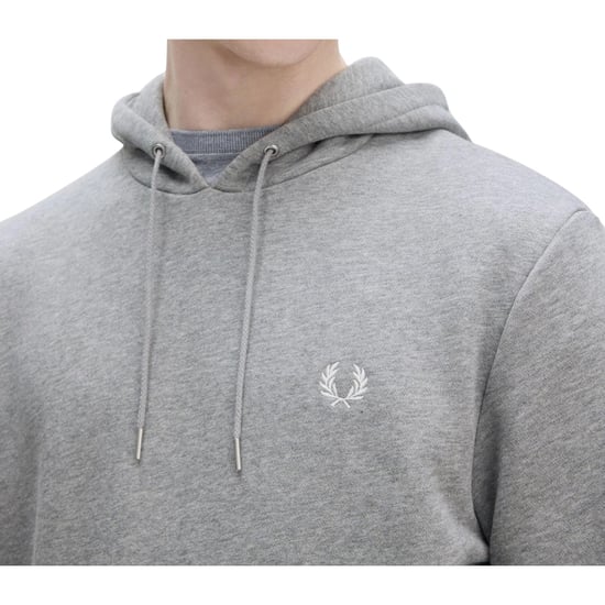 Fred Perry Kapuzenpullover In Graumeliert Mit Farbverlauf - Image 5