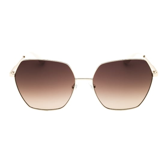 Guess Sonnenbrille Mit Goldfarbenem Rahmen Und Braun Verlaufenden Gläsern - Image 1