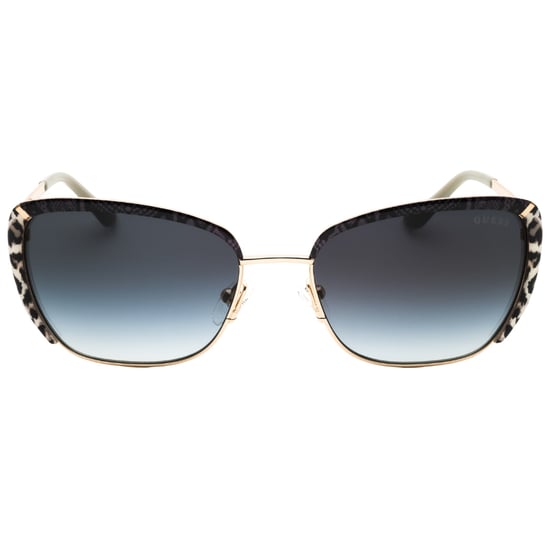 Guess Sonnenbrille Mit Leopardenmuster In Gold - Image 1