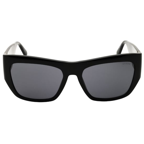Guess Glänzende Schwarze Oversize-sonnenbrille - Image 1