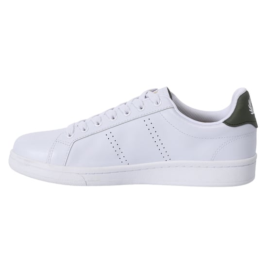 Fred Perry B721 Weiße Lw Grüne Leder-sneaker - Image 2