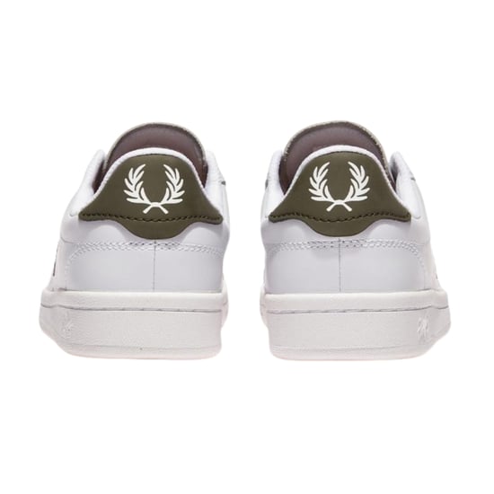 Fred Perry B721 Weiße Lw Grüne Leder-sneaker - Image 3