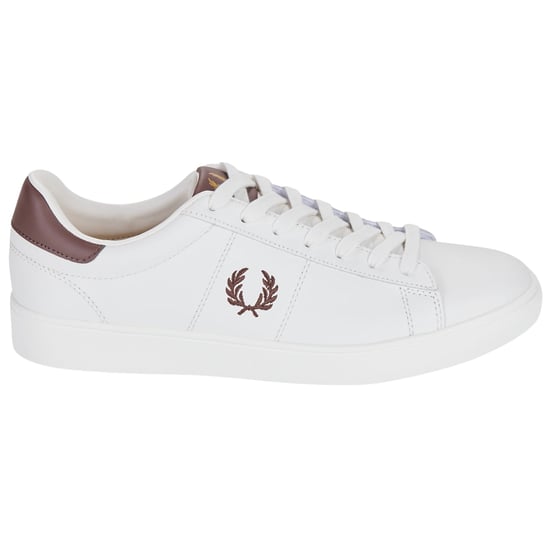 Fred Perry Spencer Leder-sneaker In Schneeweiß - Image 1