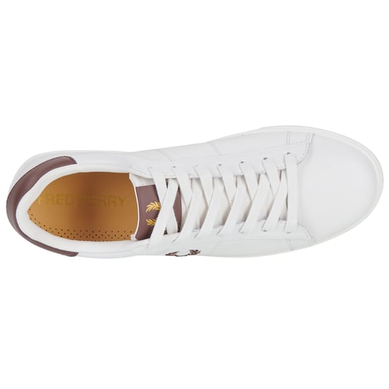 Fred Perry Spencer Leder-sneaker In Schneeweiß - Image 5