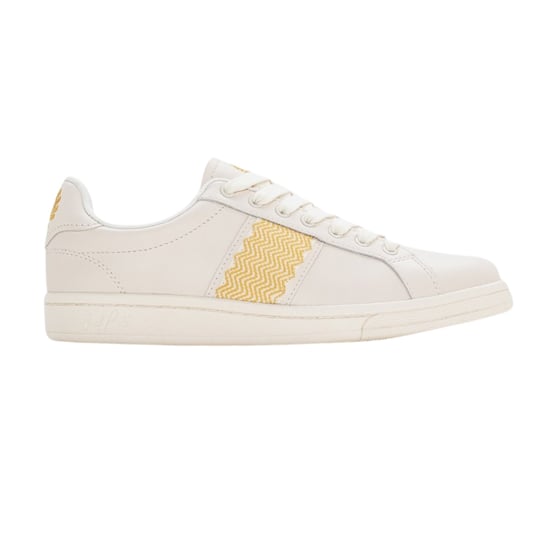 Fred Perry B721 Sneaker Mit Lederbanddetails In Ecru - Image 1