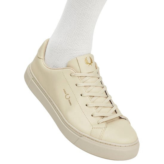 Fred Perry B71 Leder-sneaker In Haferflockenfarbe - Image 5