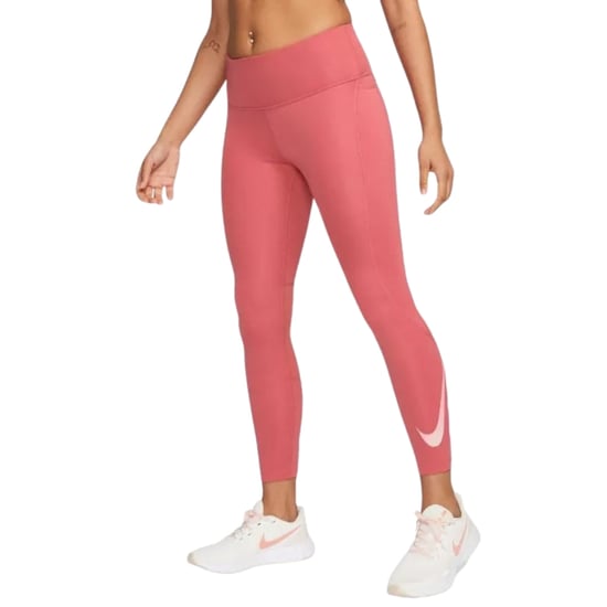 Nike Dri-fit 7/8 Mid Rise Pinke Laufleggings - Image 2