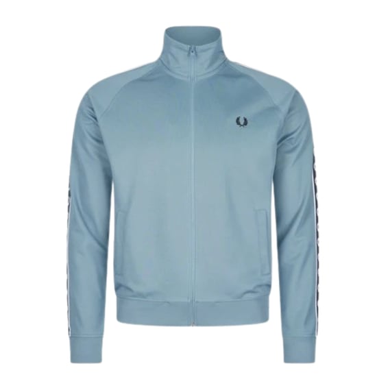 Fred Perry Trainingsjacke Mit Kontrastband, Aschblau - Image 1
