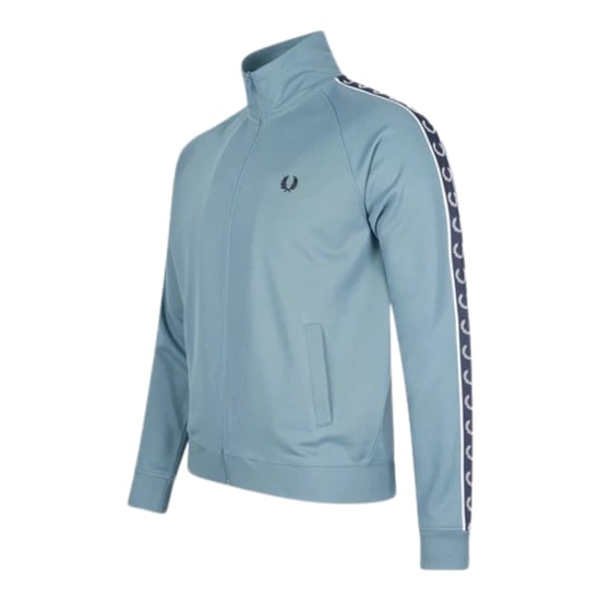 Fred Perry Trainingsjacke Mit Kontrastband, Aschblau - Image 2