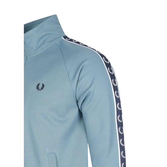 Fred Perry Trainingsjacke Mit Kontrastband, Aschblau - Image 3