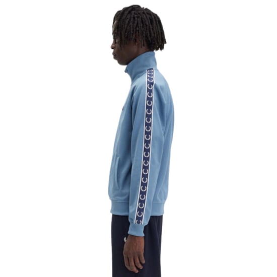 Fred Perry Trainingsjacke Mit Kontrastband, Aschblau - Image 6
