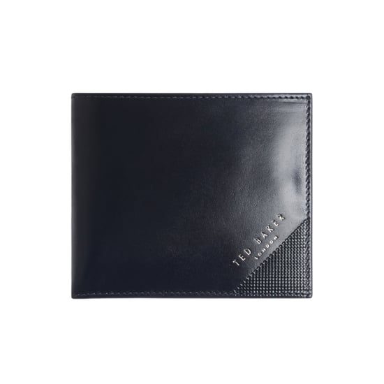 Ted Baker Prugs Handtasche Aus Marineblauem Leder Mit Geprägten Ecken - Image 1