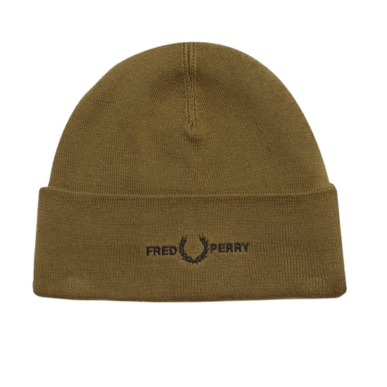 Fred Perry Bestickte Mütze In Schattiertem Stein - Image 1