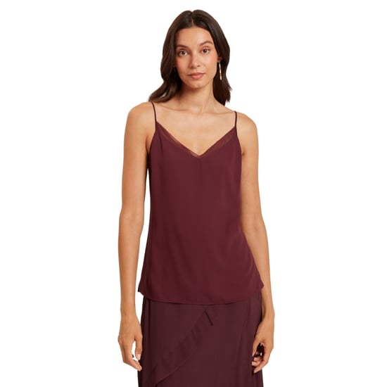 Ted Baker Lulea Chiffon-top Mit Oxbloodfarbenem Einsatz - Image 3