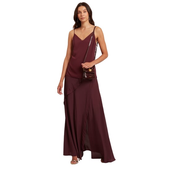 Ted Baker Lulea Chiffon-top Mit Oxbloodfarbenem Einsatz - Image 6