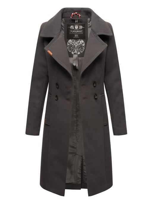 Navahoo Damen Trenchcoat Wooly – Premium Wintermantel mit Eleganter Passform - Image 2