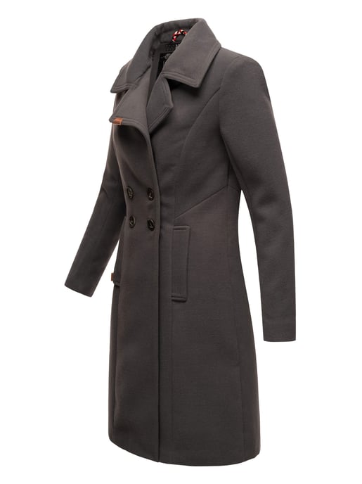 Navahoo Damen Trenchcoat Wooly – Premium Wintermantel mit Eleganter Passform - Image 3
