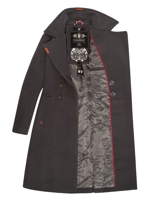 Navahoo Damen Trenchcoat Wooly – Premium Wintermantel mit Eleganter Passform - Image 6
