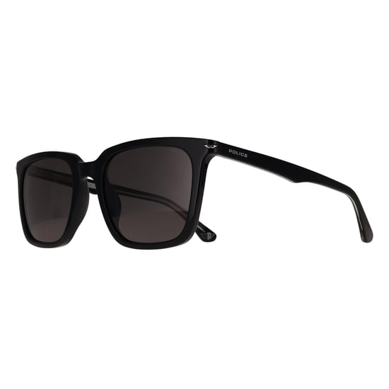 Police SPLQ80 700P Sonnenbrille in glänzendem Schwarz mit Rauchgläsern - Image 2