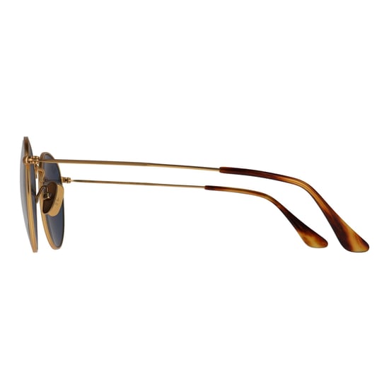 Ray-Ban RB8248 Runde Sonnenbrille aus Titan 9217T0, gebürstetes Gold, blau verspiegelt, goldfarben, polarisiert - Image 3