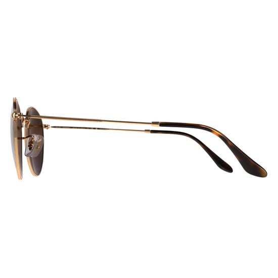 Ray-Ban Runde Metall-Sonnenbrille RB3447 001/G5 in Gold, Silber und Braun, polarisiert, Chromance - Image 3