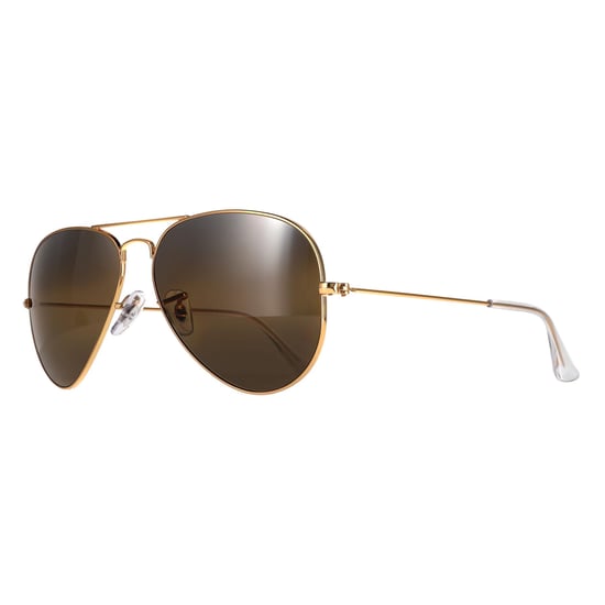 Ray-Ban Aviator RB3025 9196G5 polierte gold-silber-braune polarisierte Sonnenbrille - Image 2