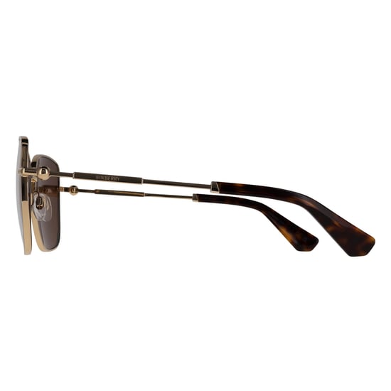Burberry BE3158 110973 Sonnenbrille in Hellgold und Dunkelbraun - Image 3