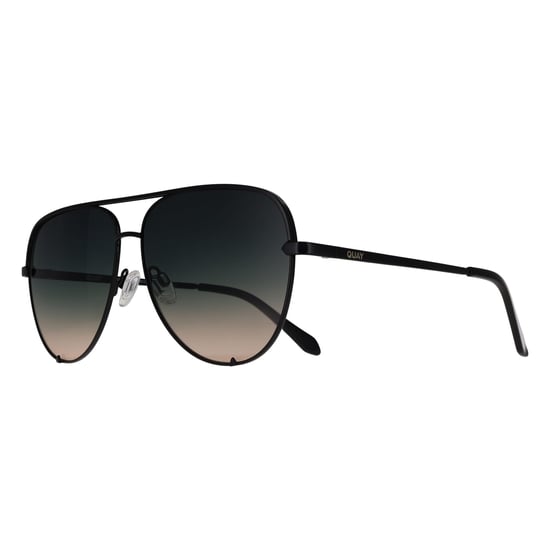 Quay High Key Extra Large 77711 Sonnenbrille, glänzend schwarz mit grünem Farbverlauf - Image 2