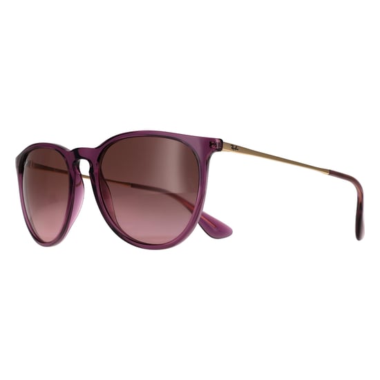 Ray-Ban RB4171 Erika 659114 Sonnenbrille mit Farbverlauf in transparent, violett, rosa und braun - Image 2