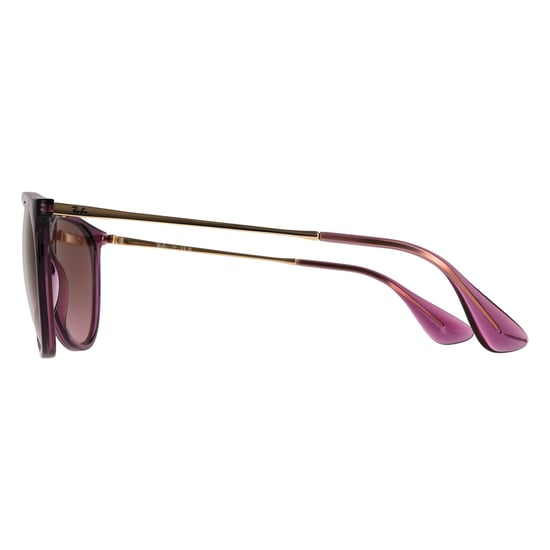 Ray-Ban RB4171 Erika 659114 Sonnenbrille mit Farbverlauf in transparent, violett, rosa und braun - Image 3