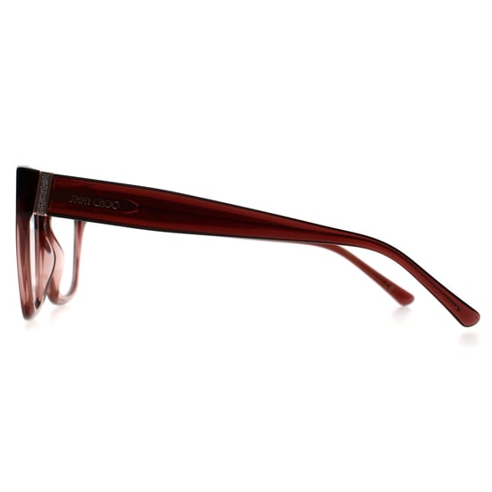 Jimmy Choo JC351 2LN burgunderrot rosa verblasst Brillengestell - Image 3