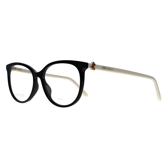 Jimmy Choo JC309 9HT Schwarz und Elfenbein Brillengestell - Image 2