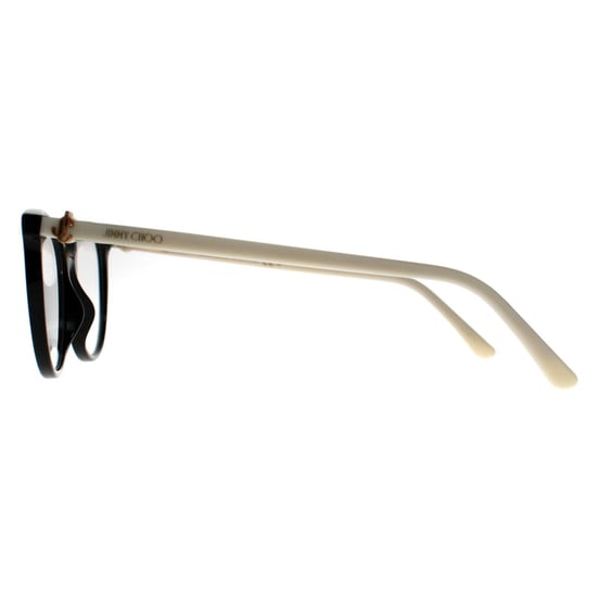 Jimmy Choo JC309 9HT Schwarz und Elfenbein Brillengestell - Image 3