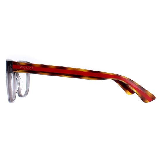 Gucci GG0004ON 004 montures de lunettes grises transparentes - Image 3